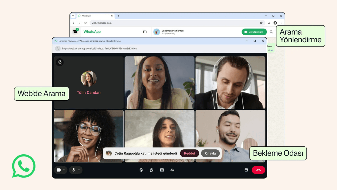 WhatsApp Web Sesli Görüntülü Arama